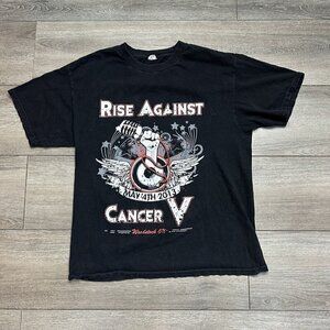 Rise Against Tour Shirt Black Rock L May 4 Woodstock ON Black